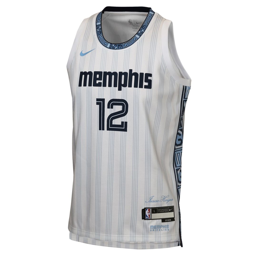 Ja Morant Memphis Grizzlies Nike Youth 2025/26 City Edition Swingman Jersey - White Official NBA Team Apparel Basketball Fan Gear