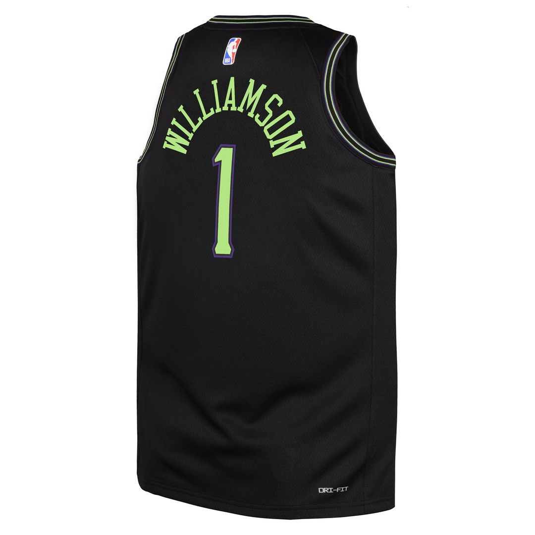 Zion Williamson New Orleans Pelicans Nike Youth 2025/26 City Edition Swingman Jersey - Black Official NBA Team Apparel Basketball Fan Gear