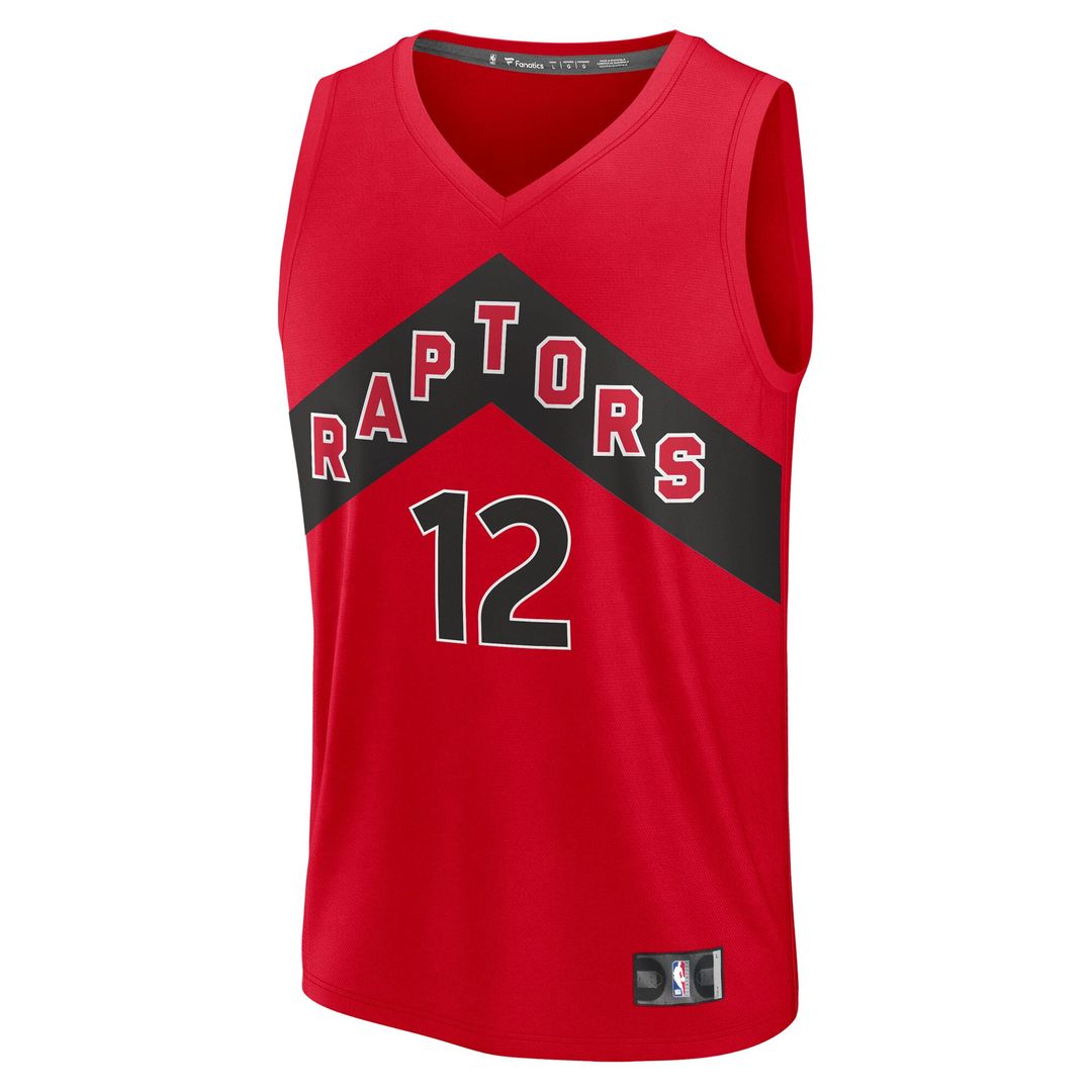 Collin Murray-Boyles Toronto Raptors Fanatics 2025 NBA Draft First Round Pick Fast Break Replica Jersey - Icon Edition - Red Official NBA Team Apparel