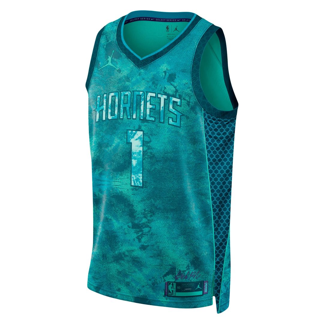LaMelo Ball Charlotte Hornets Jordan Brand Unisex Select Series Swingman Jersey - Teal Official NBA Team Apparel Basketball Fan Gear