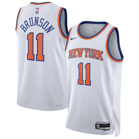 Jalen Brunson New York Knicks Nike Unisex Swingman Jersey - Association Edition - White Official NBA Team Apparel Basketball Fan Gear