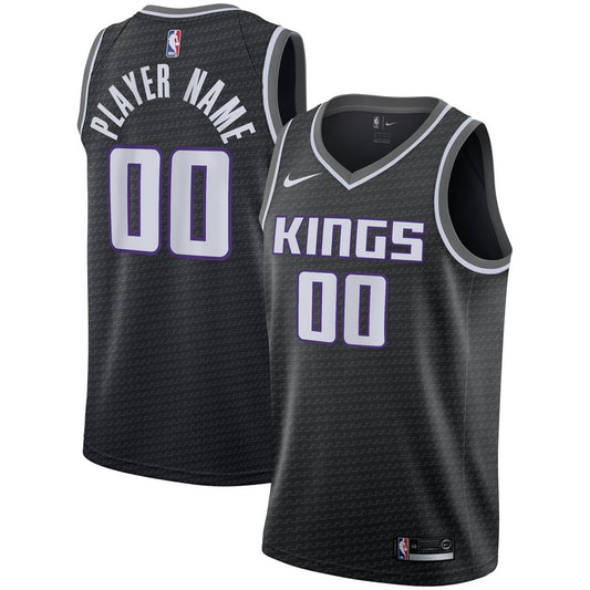 Sacramento Kings Nike Swingman Custom Jersey Black - Statement Edition Official NBA Team Apparel Basketball Fan Gear