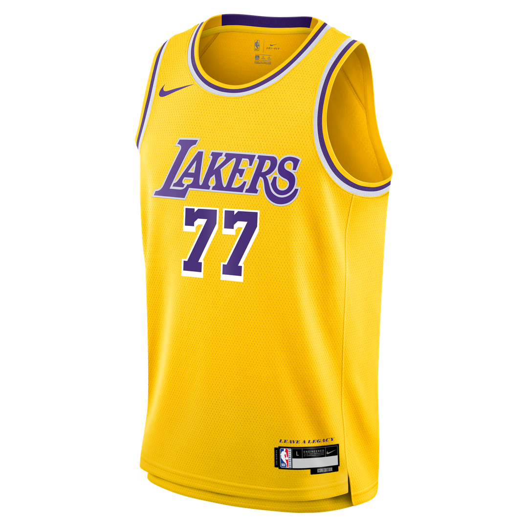 Luka Dončić Los Angeles Lakers Nike Youth Swingman Jersey - Icon Edition - Gold Official NBA Team Apparel Basketball Fan Gear