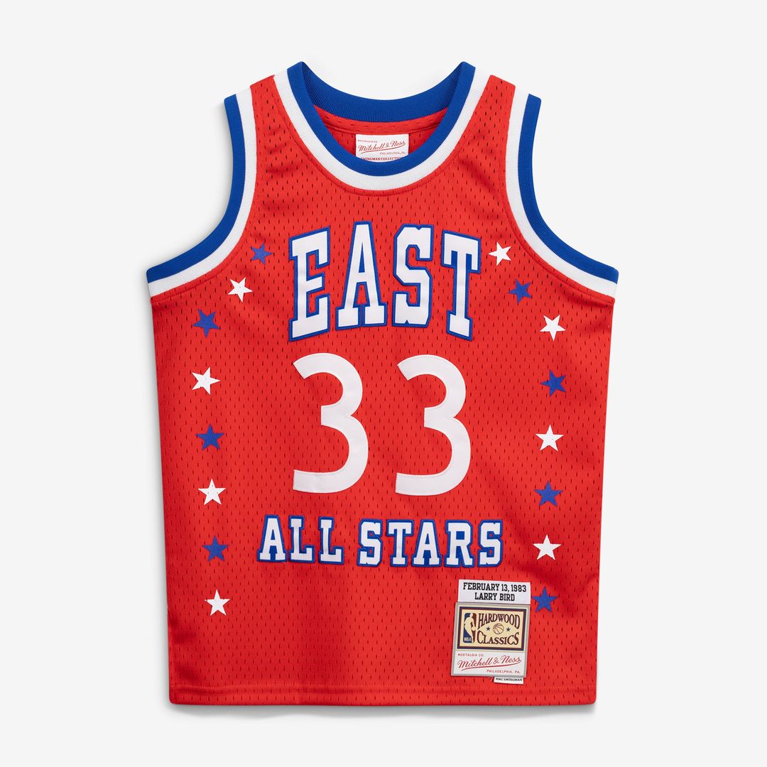 Larry Bird 1983 NBA All-Star Game Mitchell & Ness Youth Hardwood Classics Swingman Jersey - Red Official NBA Team Apparel Basketball Fan Gear