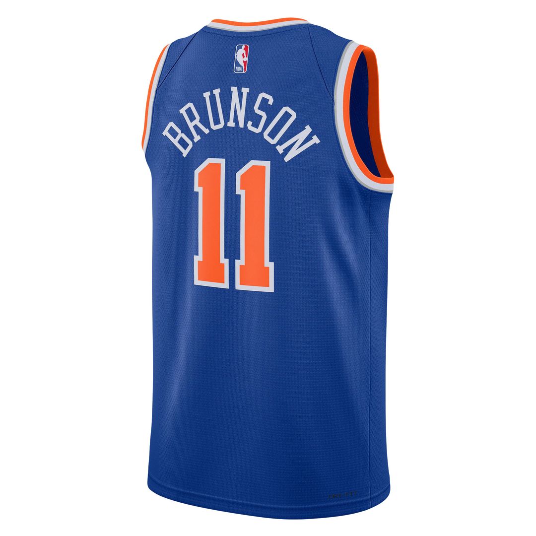 Jalen Brunson New York Knicks Nike Unisex Swingman Jersey - Icon Edition - Blue Official NBA Team Apparel Basketball Fan Gear