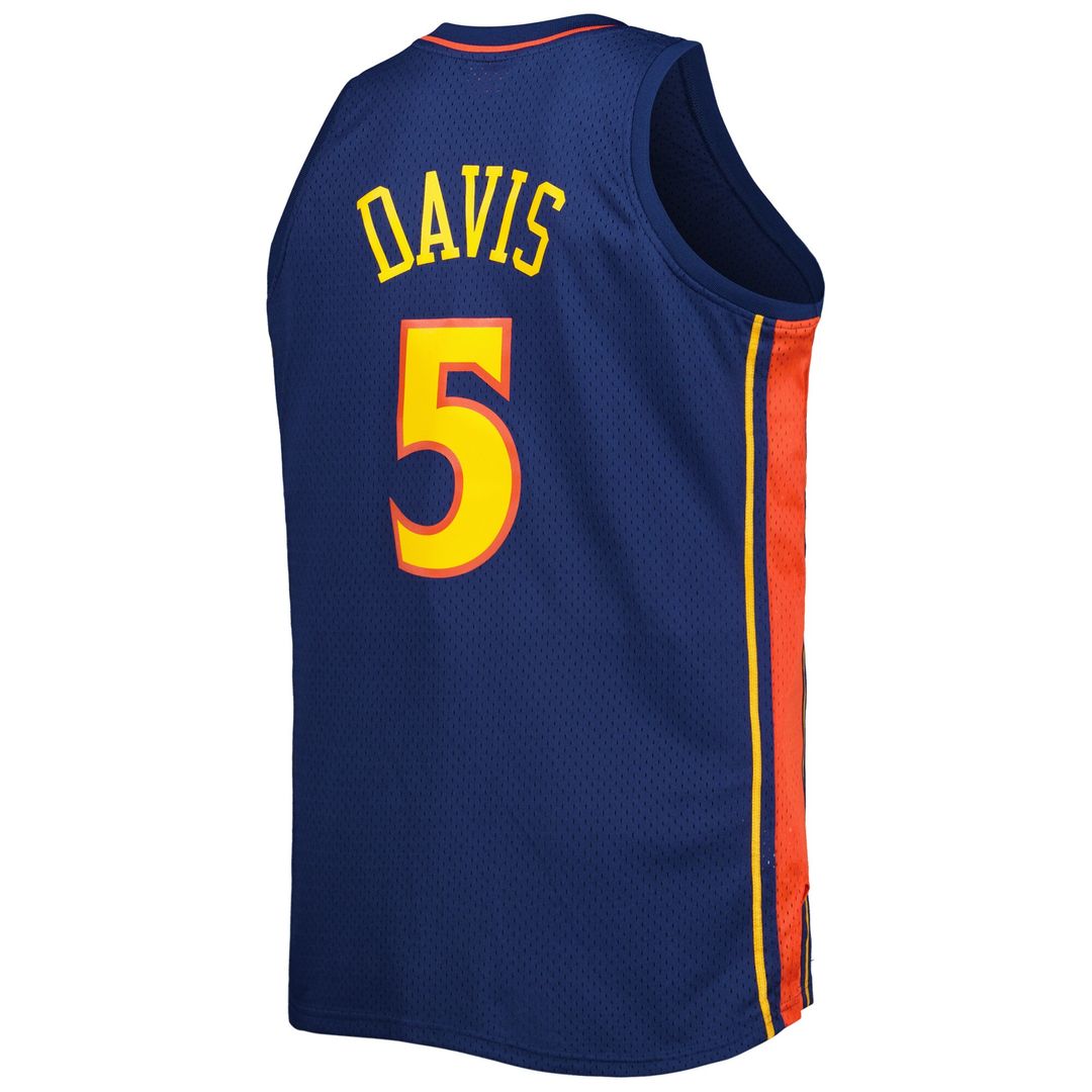 Baron Davis Golden State Warriors Mitchell & Ness Big & Tall Hardwood Classics 2006/07 Swingman Jersey - Navy Official NBA Team Apparel Basketball Fan