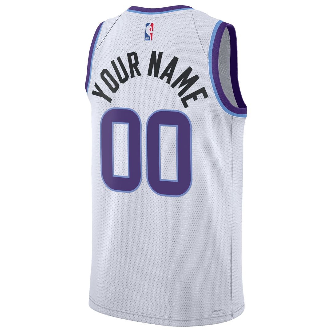 Utah Jazz Nike Unisex Swingman Custom Jersey - Association Edition - White Official NBA Team Apparel Basketball Fan Gear