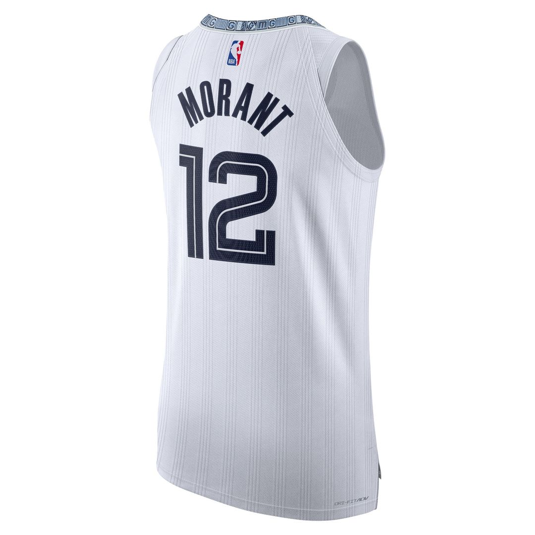 Ja Morant Memphis Grizzlies Nike Unisex 2025/26 Authentic Jersey - City Edition - White Official NBA Team Apparel Basketball Fan Gear