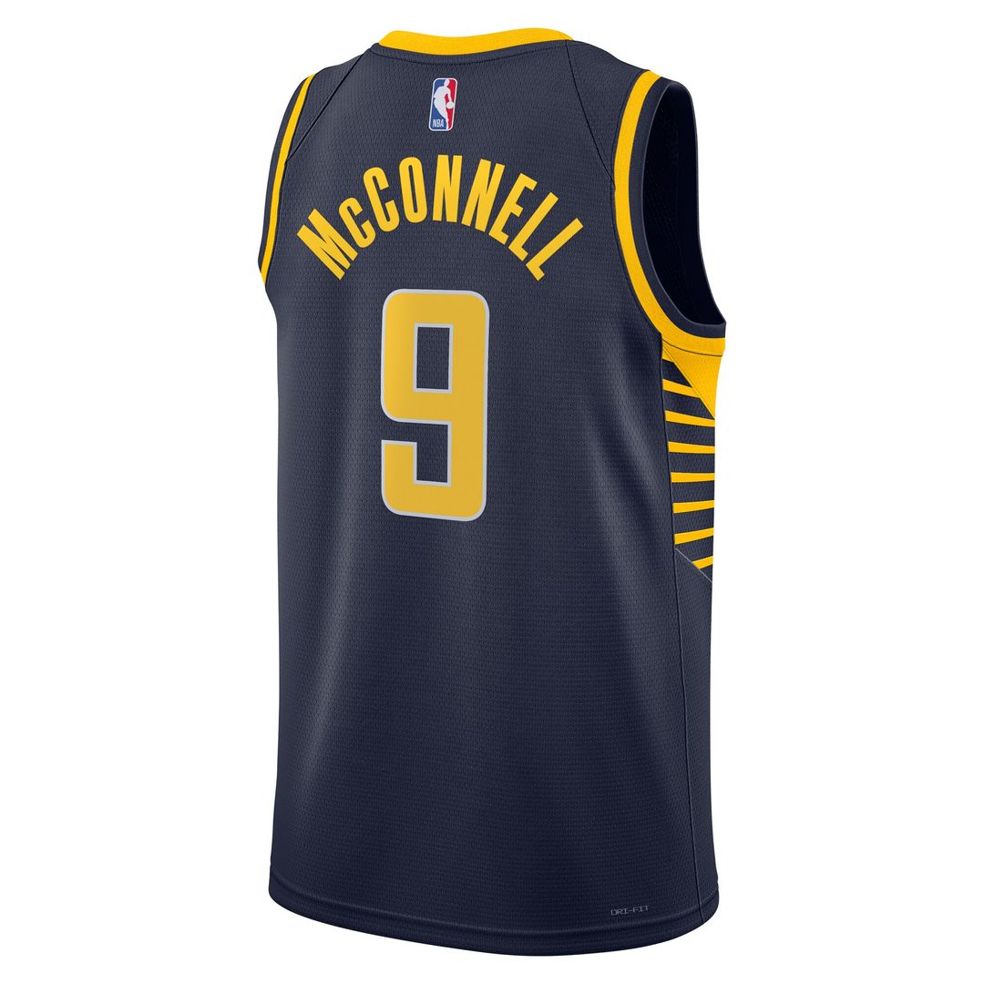 T.J. McConnell Indiana Pacers Nike Unisex Swingman Replica Jersey - Icon Edition - Navy Official NBA Team Apparel Basketball Fan Gear