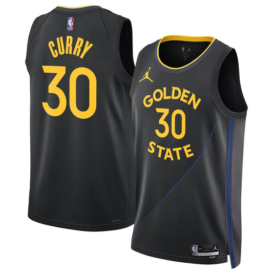 Stephen Curry Golden State Warriors Jordan Brand Unisex 2024/25 Swingman Jersey - Statement Edition - Black Official NBA Team Apparel Basketball Fan G