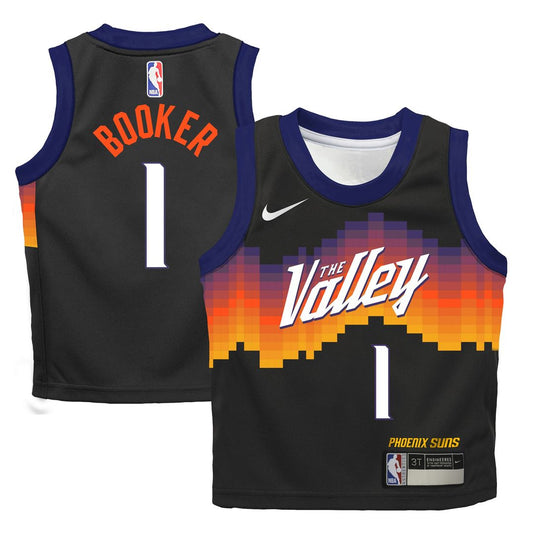 Devin Booker Phoenix Suns Nike Infant 2025/26 City Edition Swingman Jersey - Black Official NBA Team Apparel Basketball Fan Gear