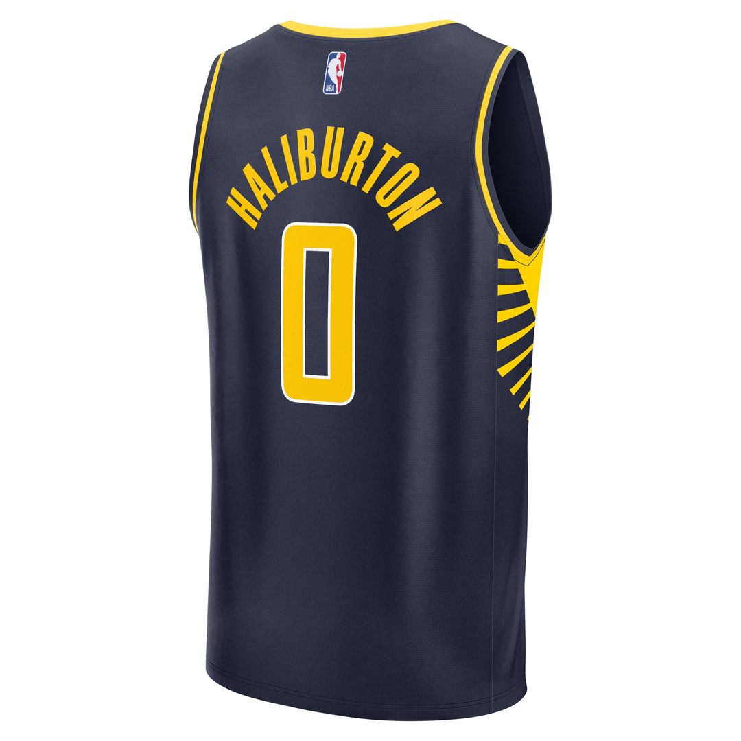 Tyrese Haliburton Indiana Pacers Fanatics Youth Fast Break Replica Player Jersey - Icon Edition - Navy Official NBA Team Apparel Basketball Fan Gear