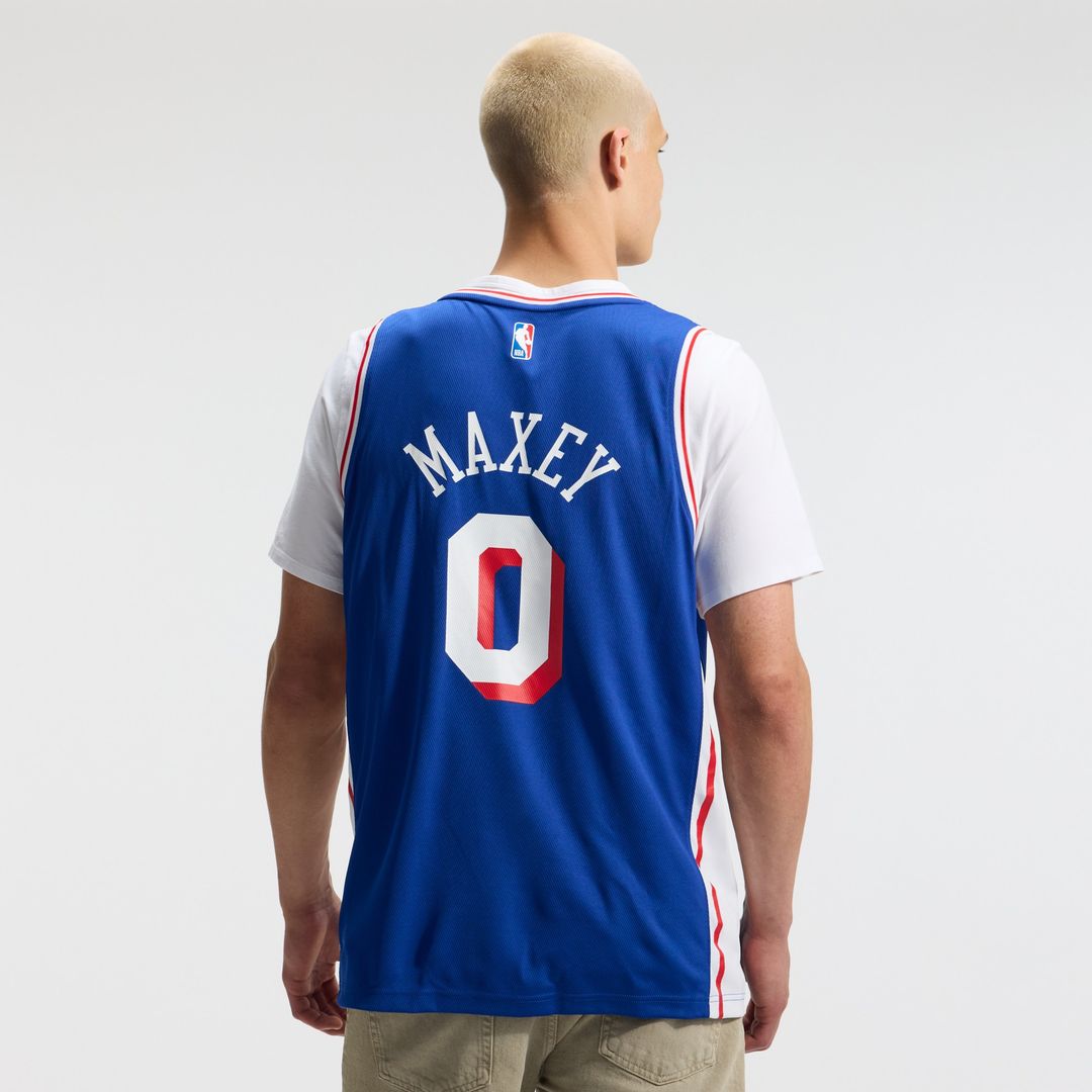 Tyrese Maxey Philadelphia 76ers Fanatics Fast Break Replica Player Jersey - Icon Edition - Royal Official NBA Team Apparel Basketball Fan Gear