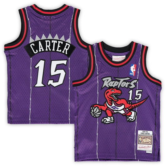 Vince Carter Toronto Raptors Mitchell & Ness Infant 1998/99 Hardwood Classics Retired Player Jersey - Purple Official NBA Team Apparel Basketball Fan