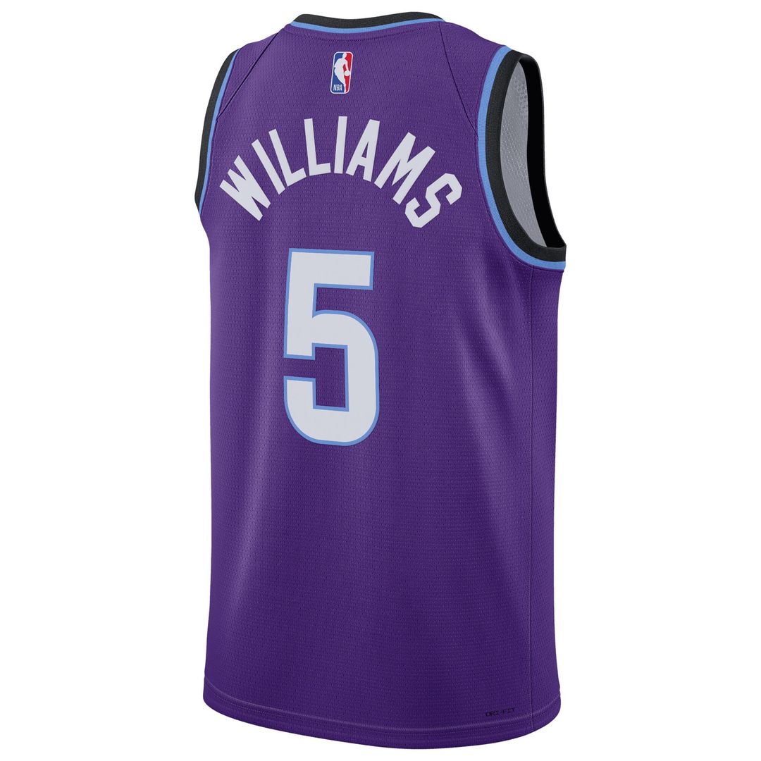 Cody Williams Utah Jazz Nike Unisex Swingman Jersey - Icon Edition - Purple Official NBA Team Apparel Basketball Fan Gear