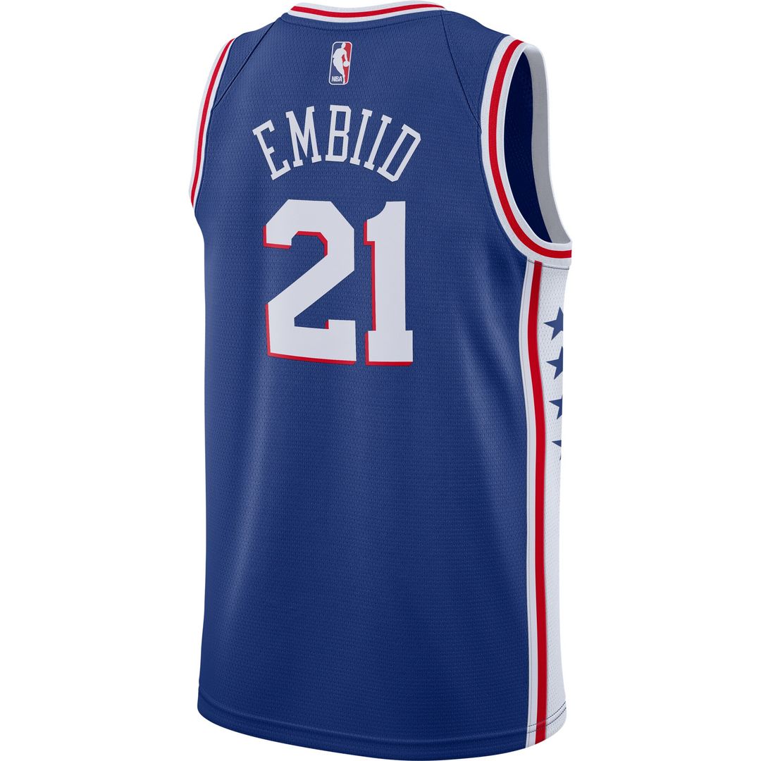 Joel Embiid Philadelphia 76ers Nike Swingman Jersey Royal - Icon Edition Official NBA Team Apparel Basketball Fan Gear