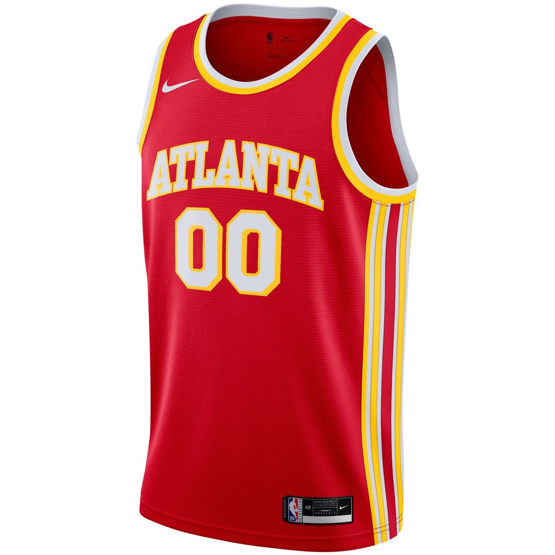 Atlanta Hawks Nike 2020/21 Swingman Custom Jersey - Icon Edition - Red Official NBA Team Apparel Basketball Fan Gear