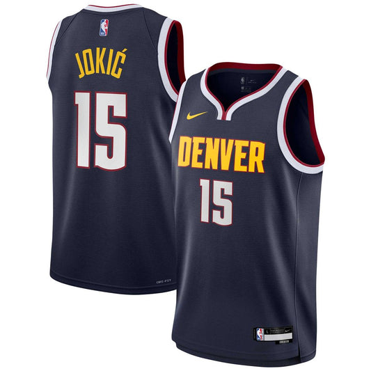 Nikola Jokic Denver Nuggets Nike Youth Swingman Jersey - Icon Edition - Navy Official NBA Team Apparel Basketball Fan Gear