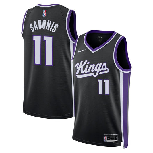 Domantas Sabonis Sacramento Kings Nike Unisex Swingman Player Jersey - Icon Edition - Black Official NBA Team Apparel Basketball Fan Gear