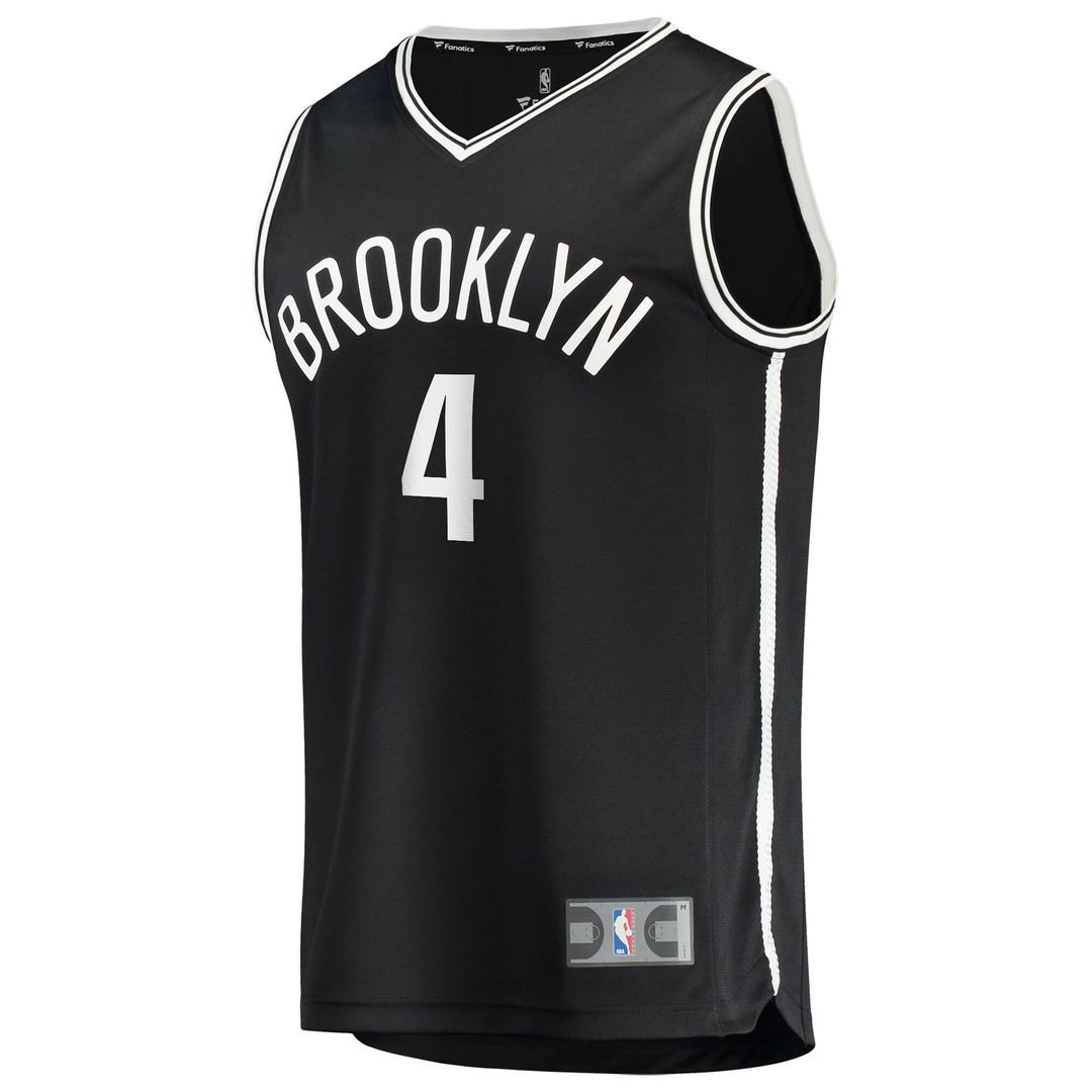 Drake Powell Brooklyn Nets Fanatics Youth Fast Break Replica Jersey - Black - Icon Edition Official NBA Team Apparel Basketball Fan Gear