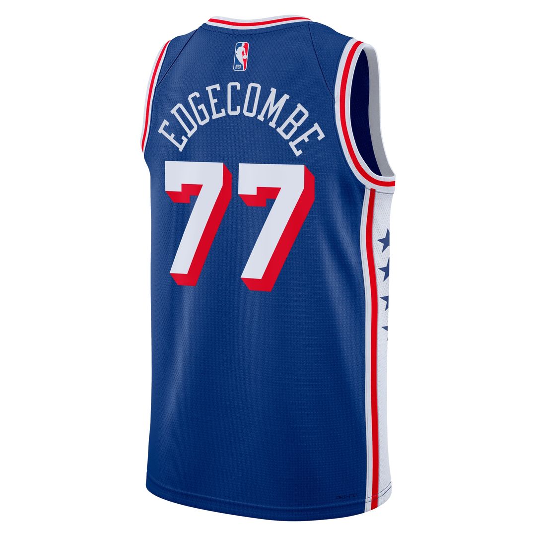 V. J. Edgecombe Philadelphia 76ers Nike Unisex 2025 NBA Draft First Round Pick Swingman Jersey - Icon Edition - Royal Official NBA Team Apparel Basket