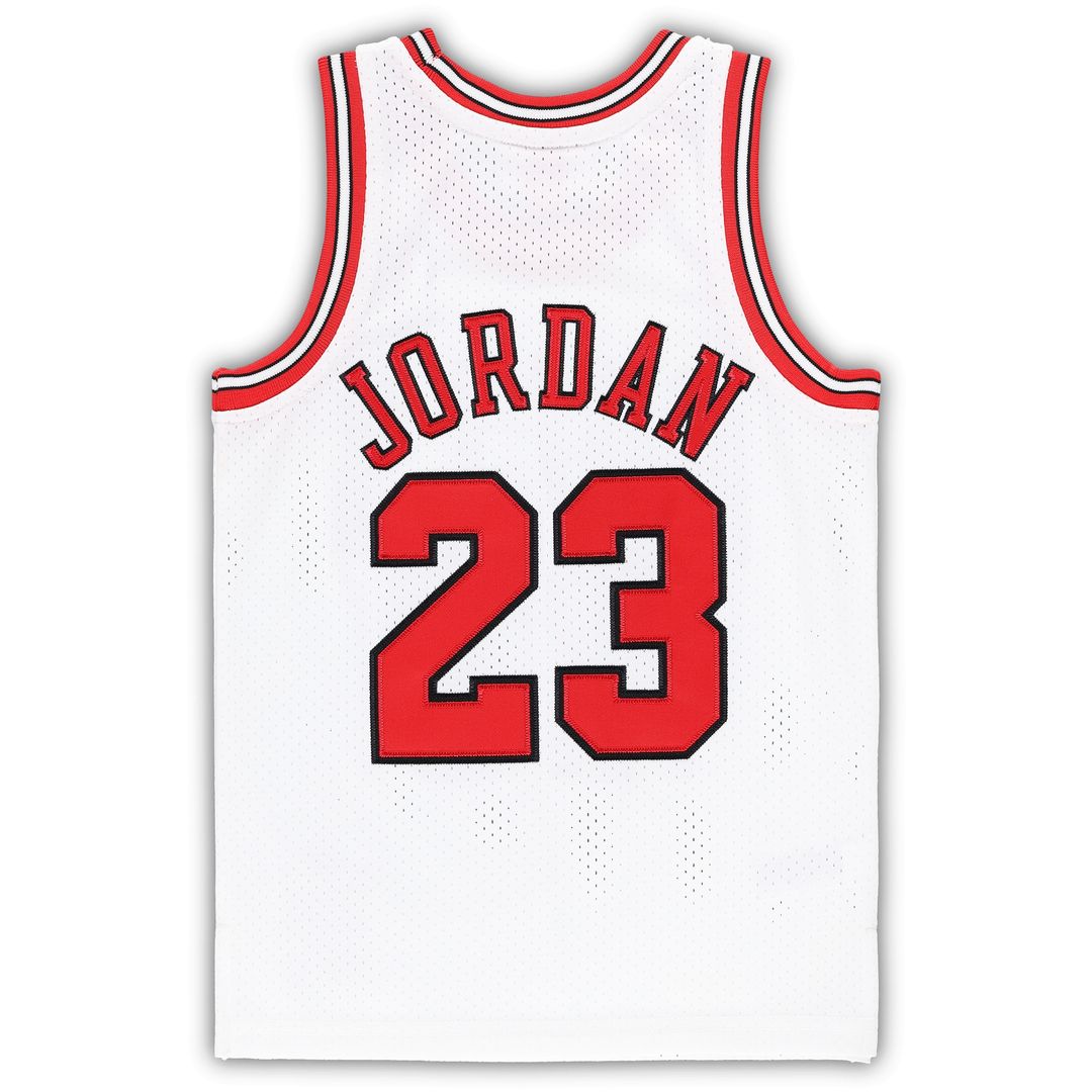 Michael Jordan Chicago Bulls Mitchell & Ness Preschool 1997/98 Hardwood Classics Authentic Jersey - White Official NBA Team Apparel Basketball Fan Gea