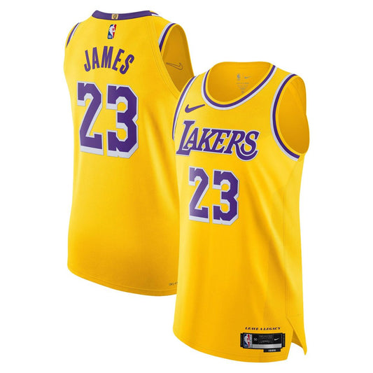 LeBron James Los Angeles Lakers Nike Authentic Jersey - Icon Edition - Gold Official NBA Team Apparel Basketball Fan Gear