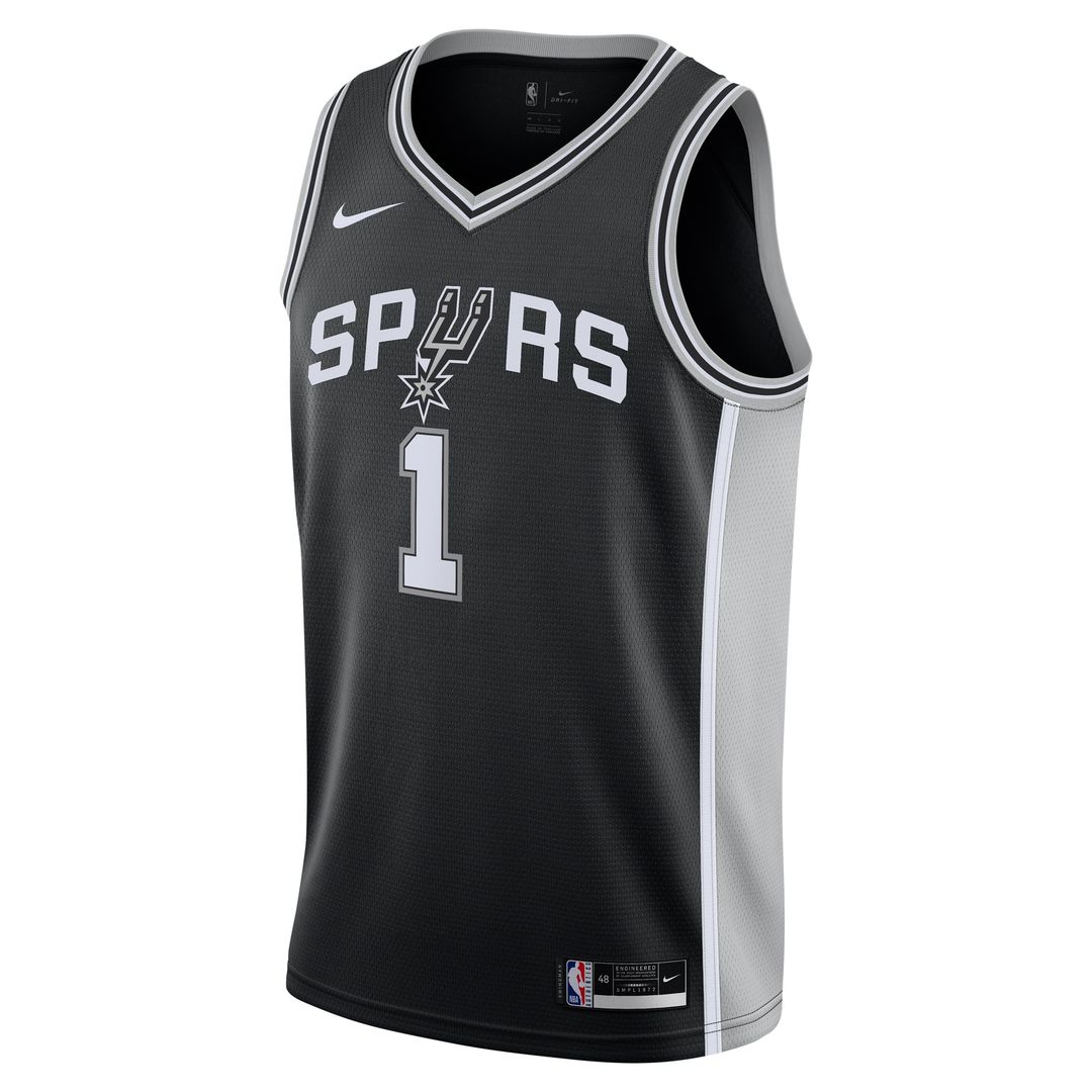 Victor Wembanyama San Antonio Spurs Nike Youth Swingman Jersey - Icon Edition - Black Official NBA Team Apparel Basketball Fan Gear