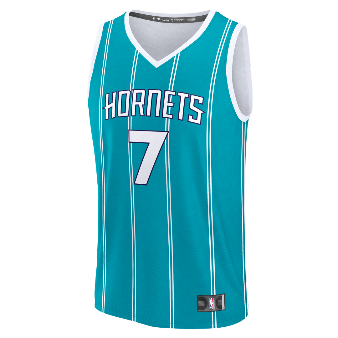 Kon Knueppel Charlotte Hornets Fanatics 2025 NBA Draft First Round Pick Fast Break Replica Jersey - Icon Edition - Teal Official NBA Team Apparel Bask