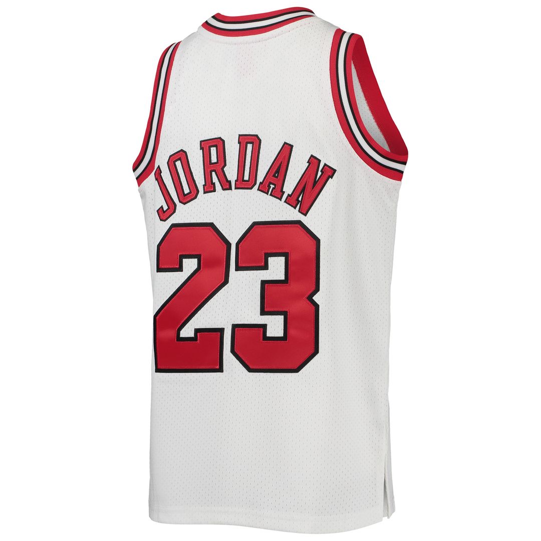 Michael Jordan Chicago Bulls Mitchell & Ness Youth 1997/98 Hardwood Classics Authentic Jersey - White Official NBA Team Apparel Basketball Fan Gear