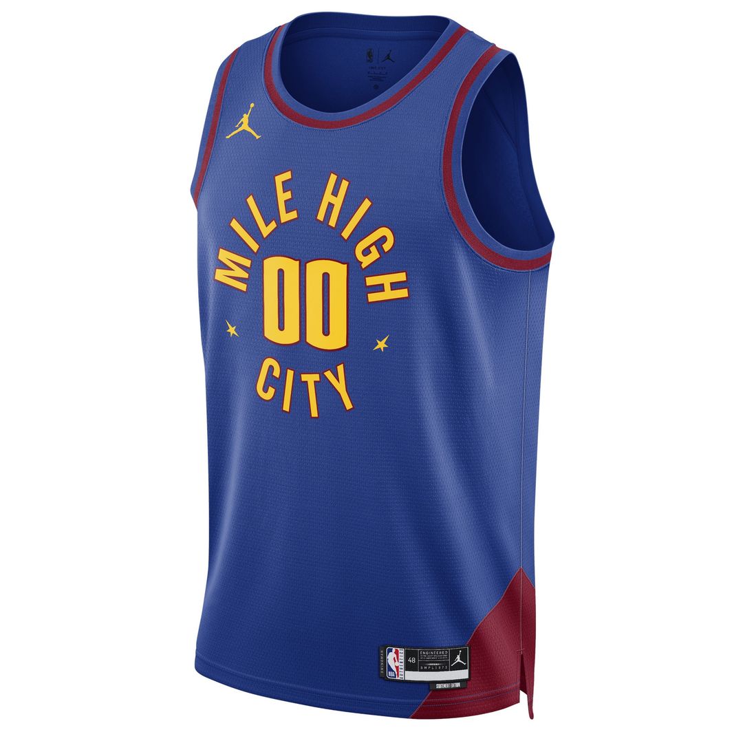 Denver Nuggets Jordan Brand Unisex 2022/23 Swingman Custom Jersey - Statement Edition - Blue Official NBA Team Apparel Basketball Fan Gear