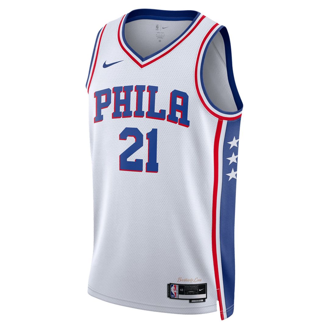 Joel Embiid Philadelphia 76ers Nike Unisex Swingman Jersey - Association Edition - White Official NBA Team Apparel Basketball Fan Gear
