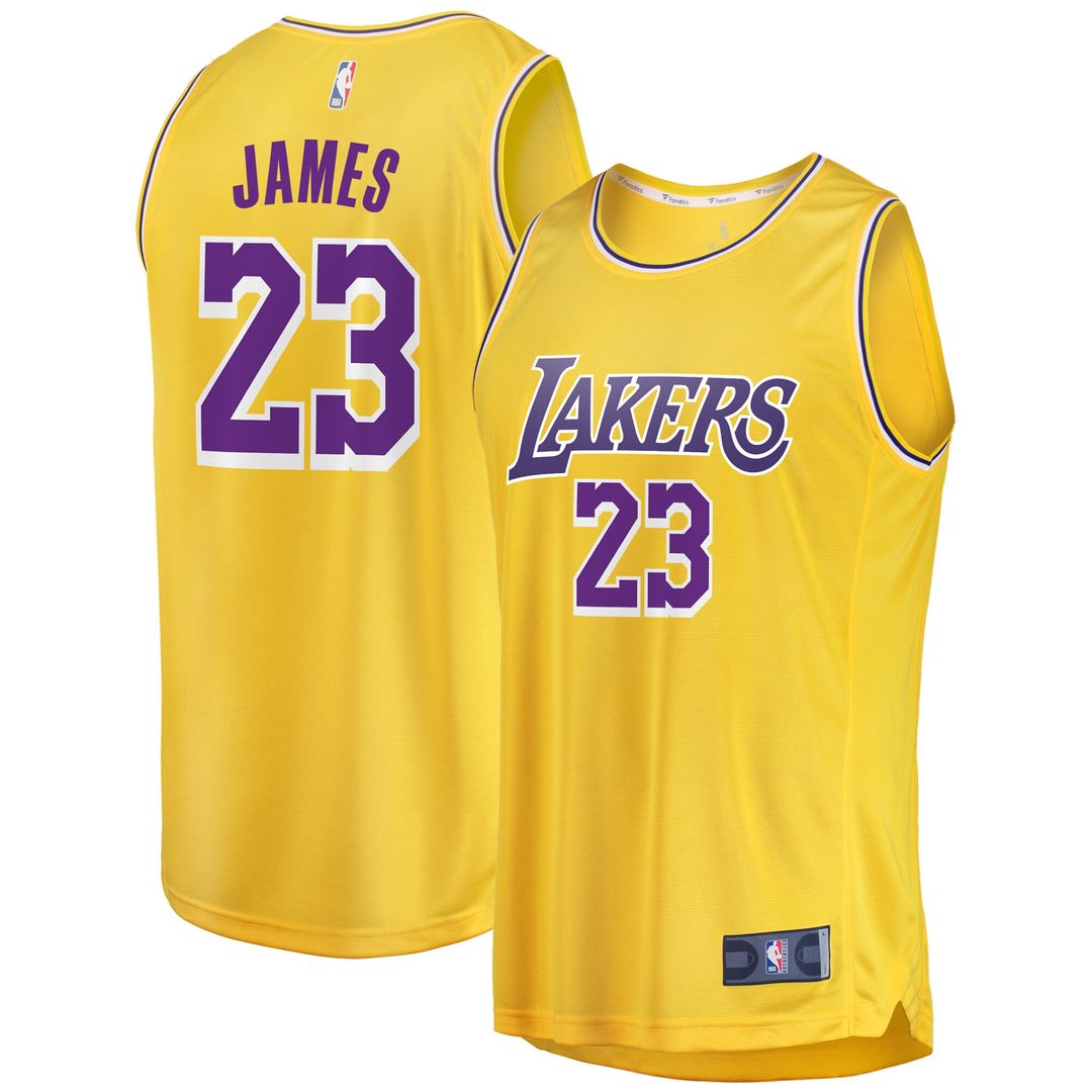 LeBron James Los Angeles Lakers Fanatics Big & Tall Fast Break Player Jersey - Gold - Icon Edition Official NBA Team Apparel Basketball Fan Gear