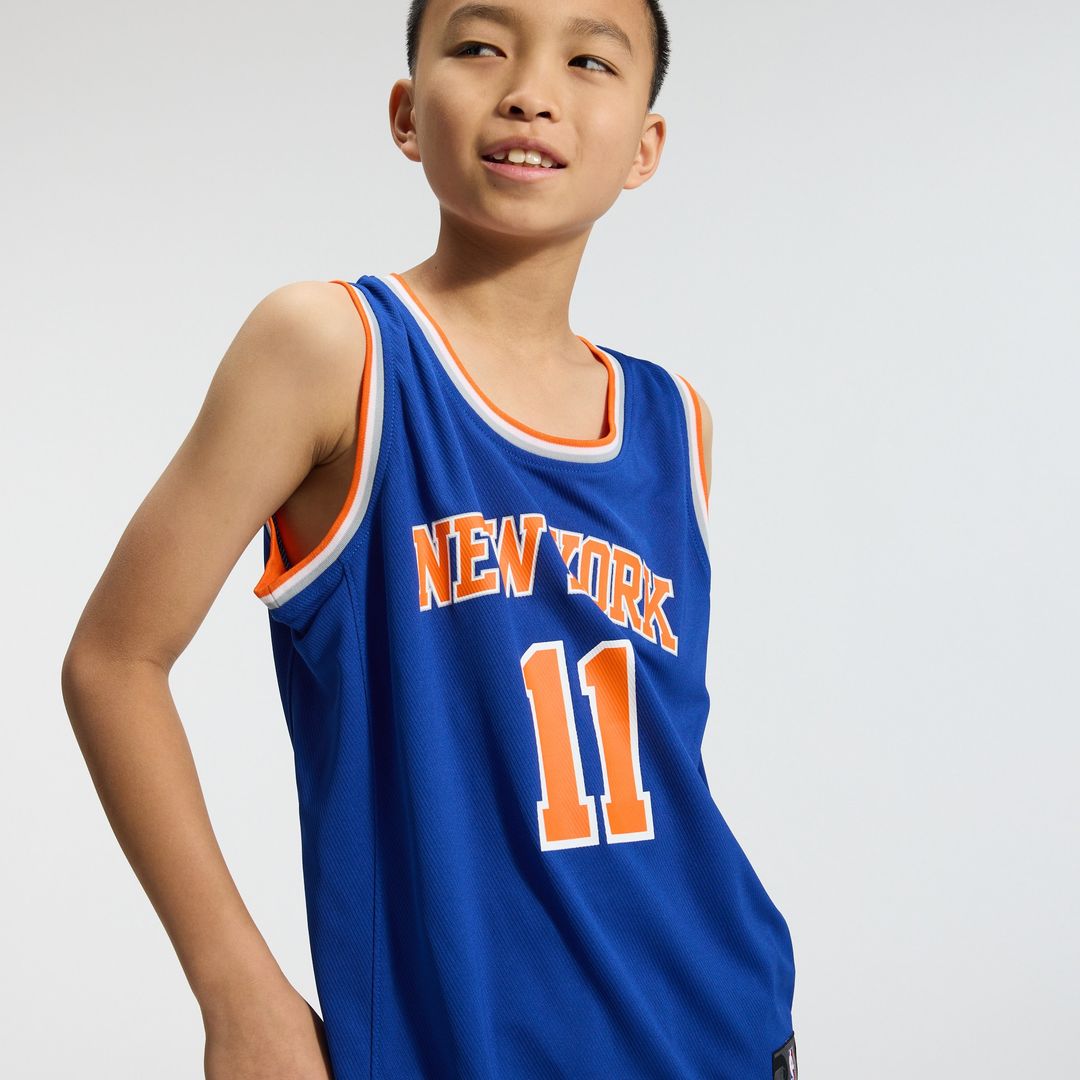Jalen Brunson New York Knicks Fanatics Youth Fast Break Replica Player Jersey - Icon Edition - Blue Official NBA Team Apparel Basketball Fan Gear