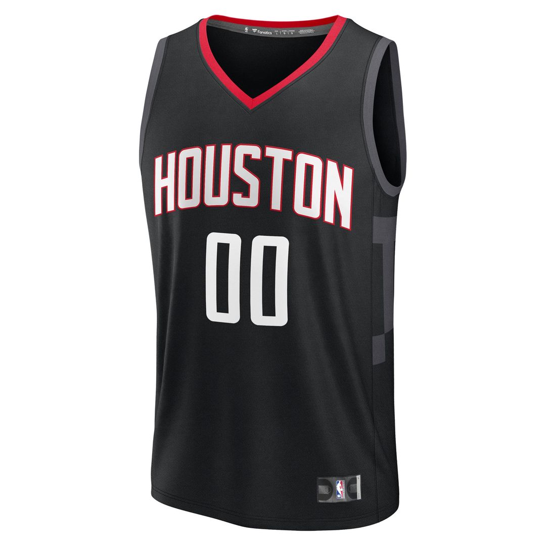 Houston Rockets Fanatics Youth Fast Break Custom Jersey - Statement Edition - Black Official NBA Team Apparel Basketball Fan Gear