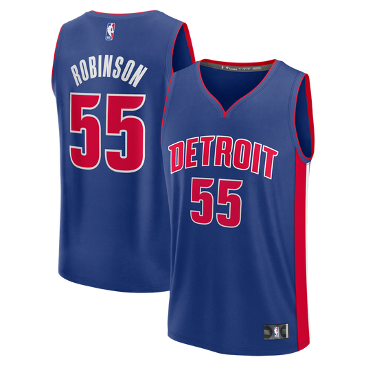 Duncan Robinson Detroit Pistons Fanatics Fast Break Jersey - Icon Edition - Blue Official NBA Team Apparel Basketball Fan Gear