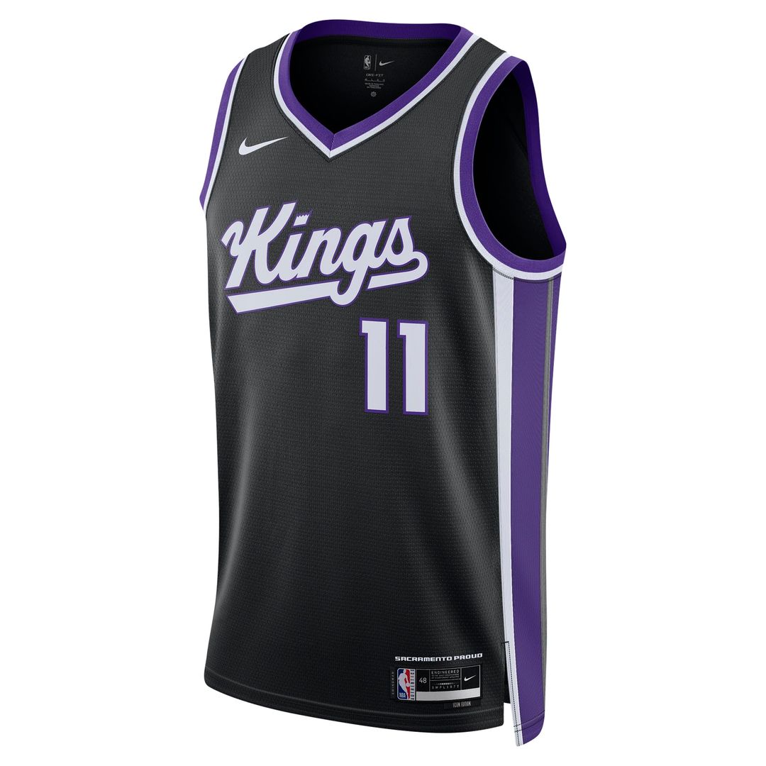 Domantas Sabonis Sacramento Kings Nike Unisex Swingman Player Jersey - Icon Edition - Black Official NBA Team Apparel Basketball Fan Gear