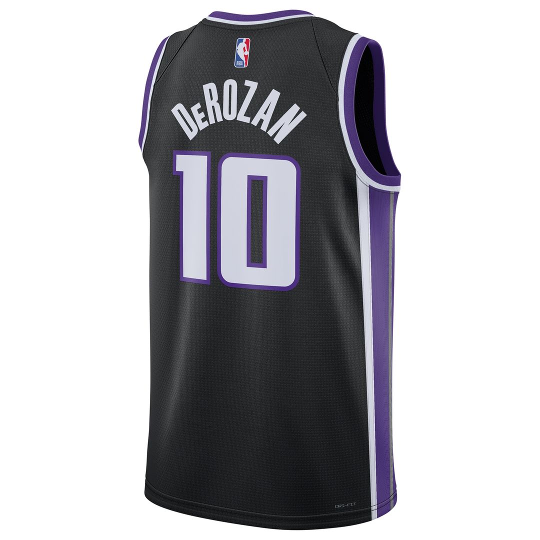 DeMar DeRozan Sacramento Kings Nike Unisex Swingman Player Jersey - Icon Edition - Black Official NBA Team Apparel Basketball Fan Gear