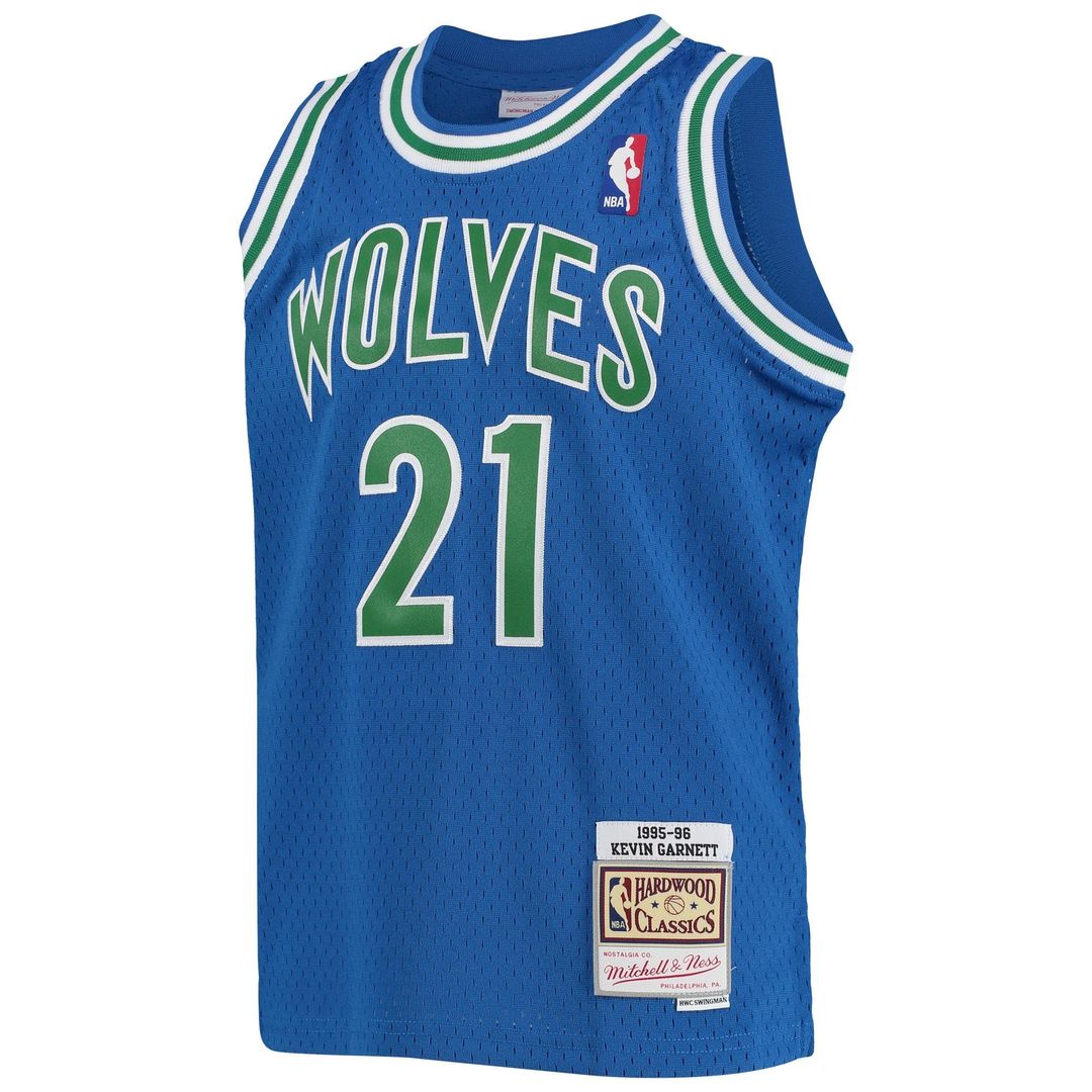 Kevin Garnett Minnesota Timberwolves Mitchell & Ness Youth 1997/98 Hardwood Classics Swingman Jersey - Black Official NBA Team Apparel Basketball Fan