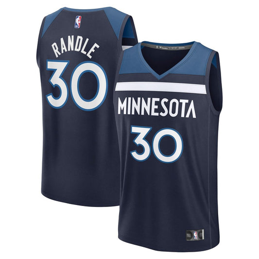 Julius Randle Minnesota Timberwolves Fanatics Fast Break Replica Player Jersey - Icon Edition - Navy Official NBA Team Apparel Basketball Fan Gear