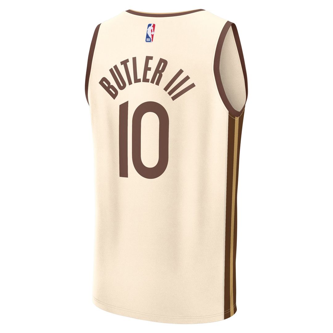 Jimmy Butler III Golden State Warriors Fanatics Youth 2025/26 City Edition Fast Break Jersey - Tan Official NBA Team Apparel Basketball Fan Gear