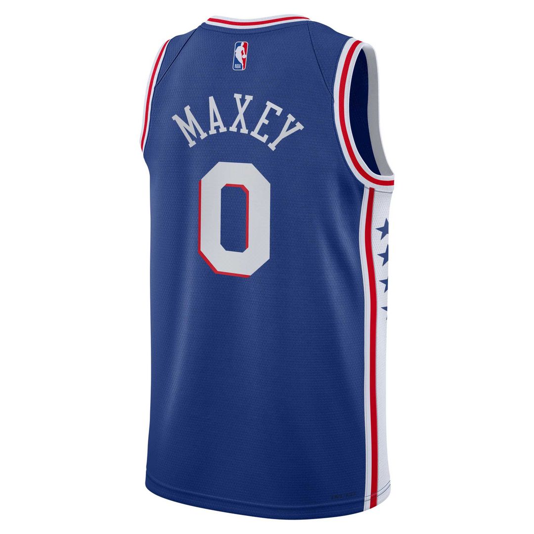Tyrese Maxey Philadelphia 76ers Nike Youth Swingman Jersey - Icon Edition - Royal Official NBA Team Apparel Basketball Fan Gear