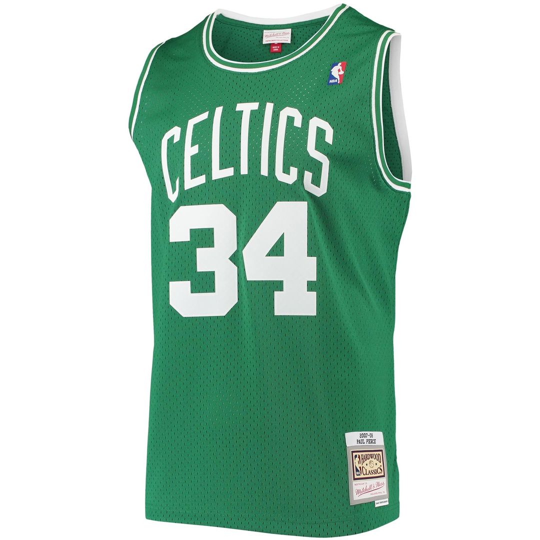 Paul Pierce Boston Celtics Mitchell & Ness Hardwood Classics Swingman Jersey - White Official NBA Team Apparel Basketball Fan Gear