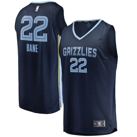 Desmond Bane Memphis Grizzlies Fanatics Fast Break Replica Jersey - Icon Edition - Navy Official NBA Team Apparel Basketball Fan Gear