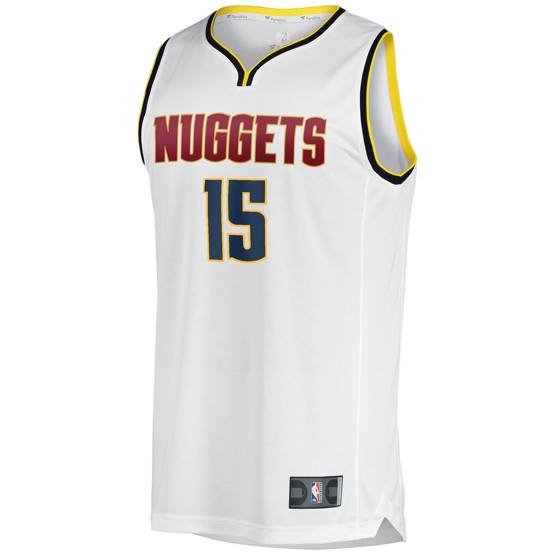 Nikola Jokic Denver Nuggets Fanatics Fast Break Player Jersey - Association Edition - White Official NBA Team Apparel Basketball Fan Gear