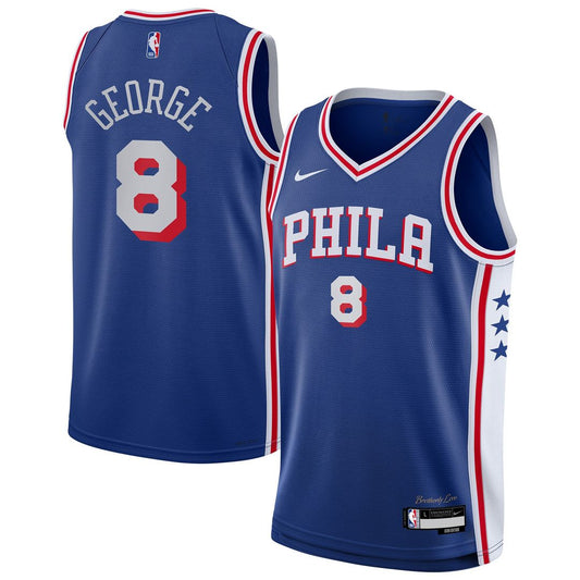 Paul George Philadelphia 76ers Nike Youth Swingman Jersey - Icon Edition - Royal Official NBA Team Apparel Basketball Fan Gear