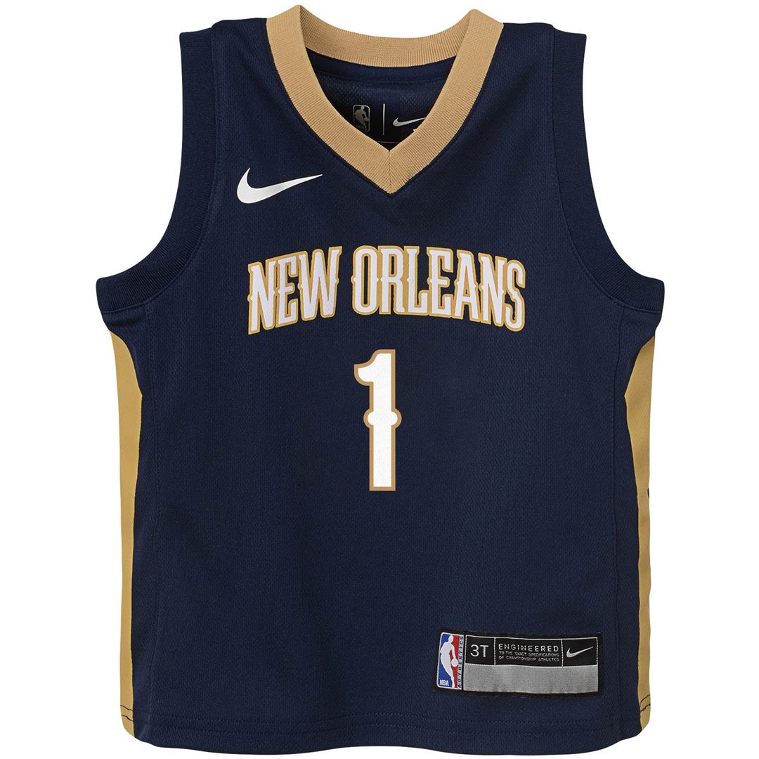 Zion Williamson New Orleans Pelicans Nike Toddler Replica Jersey - Icon Edition - Navy Official NBA Team Apparel Basketball Fan Gear
