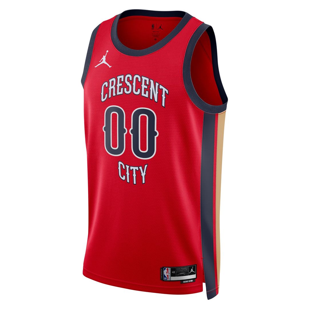 New Orleans Pelicans Jordan Brand Unisex Swingman Custom Jersey - Red - Statement Edition Official NBA Team Apparel Basketball Fan Gear