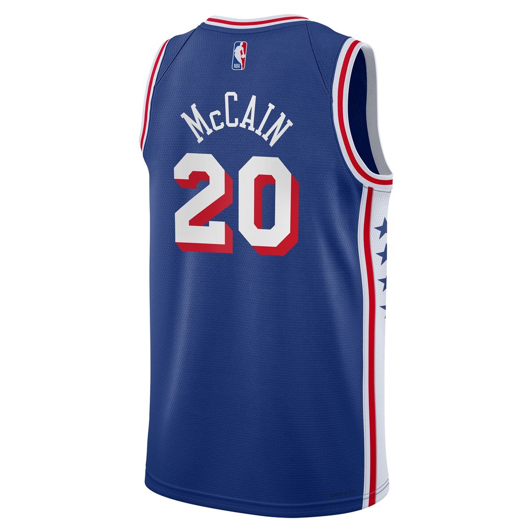 Jared McCain Philadelphia 76ers Nike Youth Swingman Jersey - Icon Edition - Royal Official NBA Team Apparel Basketball Fan Gear