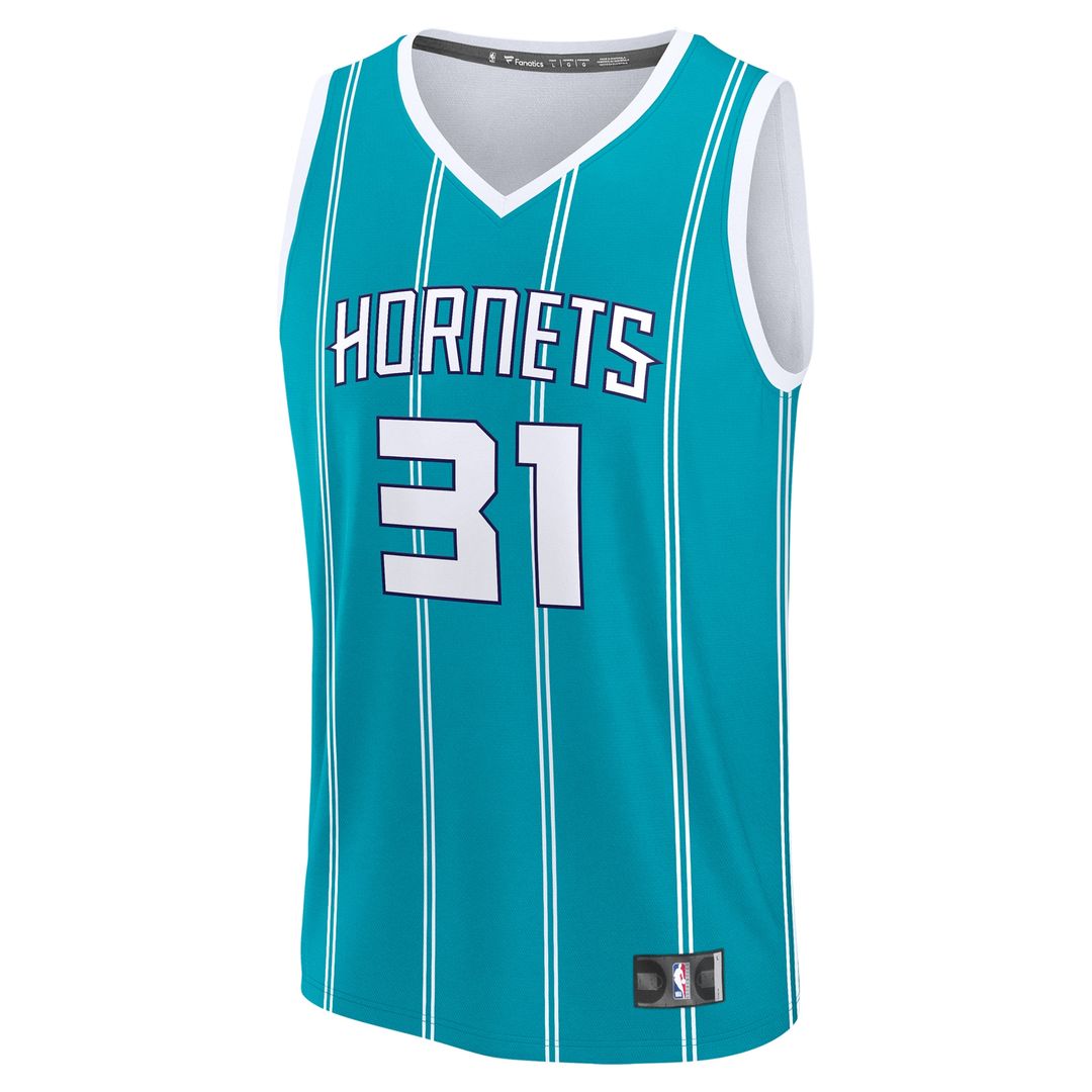 Tidjane Salaun Charlotte Hornets Fanatics 2024 NBA Draft Fast Break Player Jersey - Icon Edition - Teal Official NBA Team Apparel Basketball Fan Gear